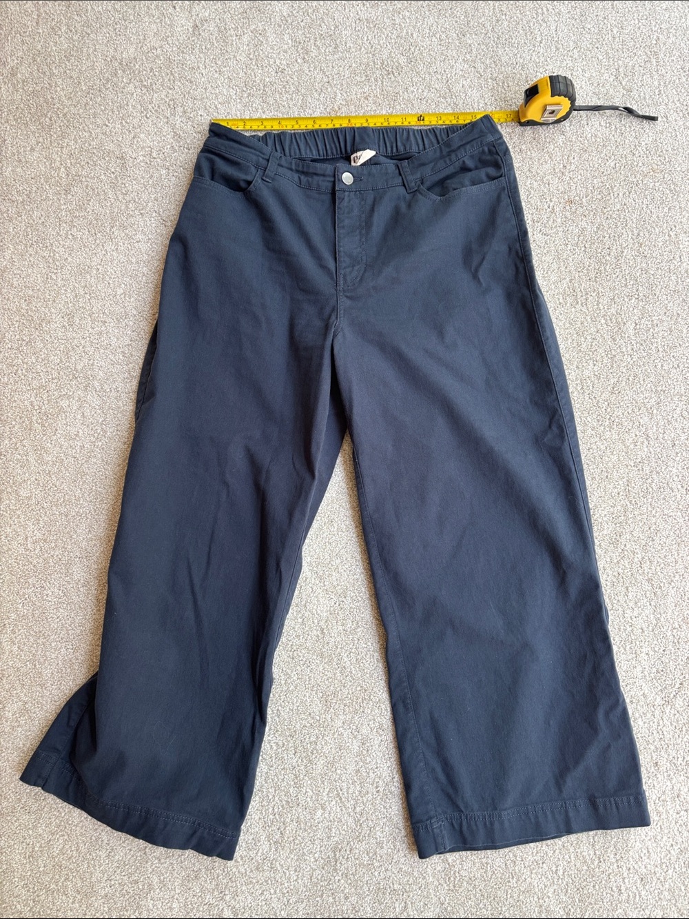 Pact Wide Leg Pants in Navy Blue